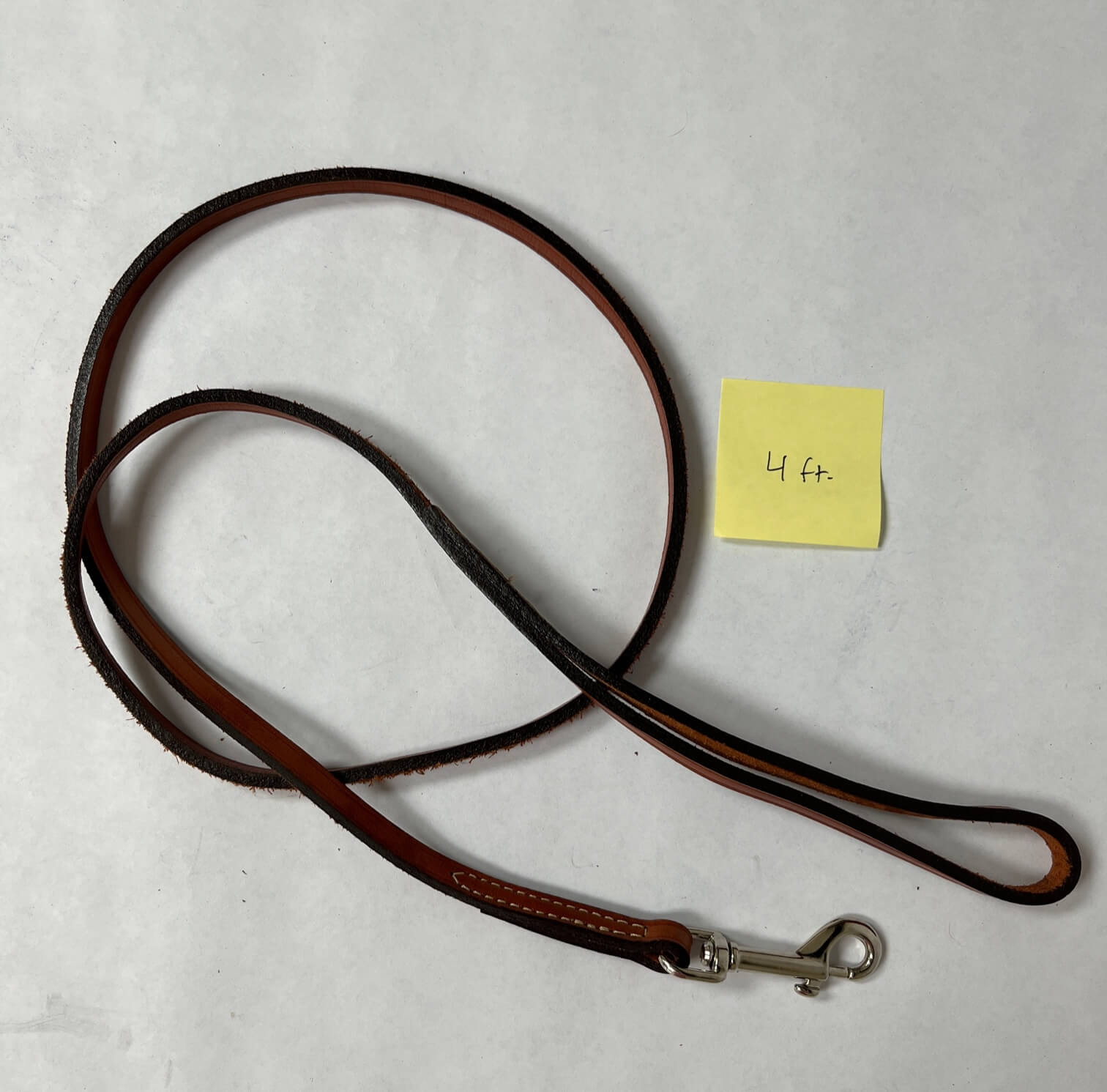 4 ft leather leash